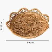 ราคา ญี่ปุ่นและเกาหลีใต้ตะกร้าเก็บหวายสไตล์นอร์ดิกทอมือตะกร้าเก็บตะกร้ากล่อง ตะกร้าลูกไม้ทรงกลม ทำด้วยมือ (21561432159)