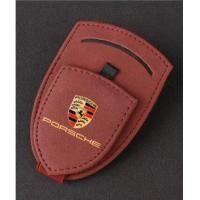 ราคา PORSCHE LOGO car sun visor Alcantara glasses clip macan Cayenne Cayman taycan 718 Boxster 911 Panamera interior modified sunglasses business storage box (19014346337)