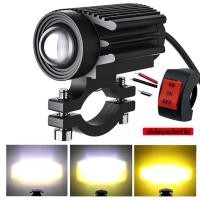ราคา พร้อมสวิตช์ พ็ค 2ชิ้น ไฟโปรเจคเตอร์ ไฟหน้ารถยนต์ LED ไฟท้าย ไฟสปอร์ตไลท์มอเตอร์ไซค์ สว่างมาก 12V 24V LED รถจักรยานยนต์ไฟ LED (21538979339)