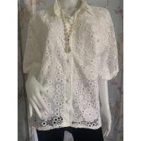 ราคา เสื้อสตรีวัยกลางคนและผู้สูงอายุ เสื้อลูกไม้ เสื้อแขนกลาง เสื้อแขนสั้นคุณภาพสูงของแม่วัยกลางคน เสื้อบาง (10715486925)