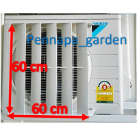 ราคา กริลแอร์ กริลเบี่ยงลมร้อน ระบายลมร้อนคอยแอร์ ขนาด 60 cm x 60 cm พร้อมส่ง งานพลาสติก ABS (21738312110)