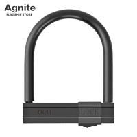 ราคา Agnite กุญแจล็อคล้อตัวยู ล็อคล้อตัวยู ที่ล็อคล้อ สำหรับรถจักรยานยนต์ โลหะ ป้องกันสนิม แข็งแรง ทนทาน แบบใช้กุญแจ กันน้ำ U lock (20929747595)