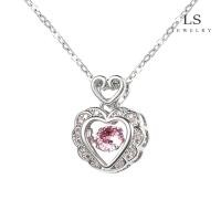 ราคา LS สร้อยคอทองคำขาว แฟชั่นผู้หญิง สร้อยคอเงิน เครื่องประดับน่ารัก สร้อยคอพร้อมจี้ n2223 (16112661546)