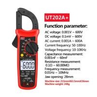 ราคา UNI T คลิปแอมป์ แคล้มป์มิเตอร์ มิเตอร์วัดไฟดิจิตอล Digital Clamp Meter UT203 UT204 UT202A UT202 400 600A Automatic Range True High Precision RMS Multimeter (21597835653)