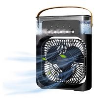 ราคา พัดลมไอน้ํา พัดลมไอเย็น สเปรย์พัดลม พัดลมไอน้ําพกพา พัดลมไอเย็น USBไฟ LED 7 พัดลมพกพา600ML (21743959215)