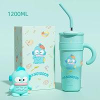 ราคา Media แก้วน้ำดื่ม แก้วเก็บเย็น มีหลอด ใหญ่1200ML 700ML แก้วเก็บความเย็น ความร้อน สแตนเลส304 แก้วน้ำดื่มน่ารัก แก้วน้ำดื่มเด็ก Sanrio (21619324149)