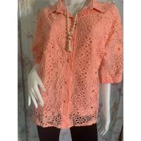 ราคา เสื้อสตรีวัยกลางคนและผู้สูงอายุ เสื้อลูกไม้ เสื้อแขนกลาง เสื้อแขนสั้นคุณภาพสูงของแม่วัยกลางคน เสื้อบาง (10715486912)