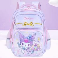 ราคา YA ZHOU LONG Sanrio kuromi กระเป๋านักเรียนเด็กแบบยาวการ์ตูนน่ารักใหม่ Tas Sekolah Anak Perempuan กันน้ำความจุมากกระเป๋านักเรียนประถมการป้องกันกระดูกสันหลังกระเป๋านักเรียนสำหรับชั้นประถมศึกษาปีที่1 3 6
