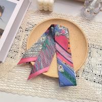 ราคา New New h silk long strip small ribbon mulberry silk scarf headband wrapped around tied bag handle ribbon headband (19627917015)