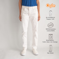 ราคา Mens jeans กางเกงยีนส์ผู้ชาย ยีนส์ผ้าขาวยืด กางเกงยีนส์ทรงกระบอกเล็ก ผ้ายีนส์นำเข้าจากญี่ปุ่น ผ้านุ่มมาก Ogle 8135011 (15849387371)