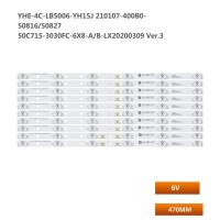 ราคา แถบไฟแบล็คไลท์ Led 10ชิ้นสำหรับ50C71 TCL 6แถบไฟ TCL 50C715 3030FC 6X8 A LX20200309 Ver 3 X (21728583129)