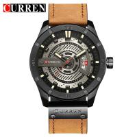 ราคา GoldenSupplier นาฬิกาข้อมือผู้ชาย นาฬิกาแฟชั่นผช สายหนัง CURREN 8225 (17654358685)