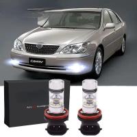 ราคา Xuming ชุดหลอดไฟไฟตัดหมอกด้านหน้าสำหรับ Toyota Camry Year 2002 2006 6000K สีขาว9 32V 1คู่ (17300701299)