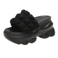 ราคา พร้อมส่ง รองเท้าส้นตึก แฟชั่น รองเท้าผู้หญิง รองเท้าส้นเตารีด สไตล์เกาหลี สูง 8 5cm พร้อมส่งในไทย (14588543072)