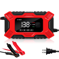 ราคา เครื่องชาตแบต 12V 24V ที่ชาร์จแบตรถ12v 50 60Hz อัจฉริยะ รถยนต์ และ มอเตอร์ไซค์ ใช้ได้ทั้งแบตน้ำและแบตแห้งทั้ง 12Vและ ขนาด 150Ah Smart Battery Charger รุ่น E FAST (21650876256)