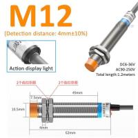 ราคา HOT Approach Sensor inductive proximity sensor switch M12 M18 30 4mm 12V 110V NO NPN PNP Detection Metal Switches (20229318201)