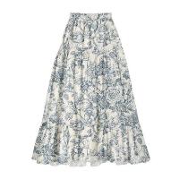 ราคา 2023 New Fashion Solid Color Strapless Breast Wrap Peplum Pleated One Piece Womens Summer Bikini Swimsuit And Long Printed Beach Dress (19948415459)