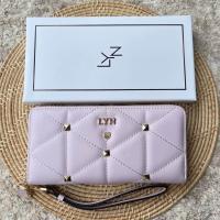 ราคา กระเป๋าสตางค์ใบยาว lyn หน้าหมุด ซิบรอบ พร้อมกล่อง มีสายคล้อง (21463438301)