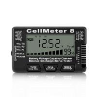 ราคา 1 Piece RC Cellmeter 8 Digital Battery Capacity Checker for Li Ion NiMH Nicd Cell Meter Black (19074417032)