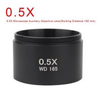 ราคา WD165 0 5X 0 7X 0 75X 1 5X 2 0X Auxiliary Objective Lens Thread 48mm Barlow Glass Lens For Stereo trinocular Microscope (19523247034)