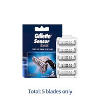 ราคา Gillette Sensor Excel Shaving Razor Blades For Men Beard Shaver Blade Sharp Replacement Head With Vector3 Safety Razor Gift (19603124245)