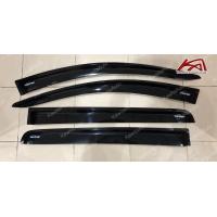 ราคา กันสาดรถยนต์ คิ้วกันสาด MITSUBISHI TRITON 2015 2023 สีดำเข้ม รุ่น4ประตู แคป (16567083851)