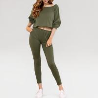 ราคา Closet Crush ชุดเซ็ตเสื้อยืดแขนยาวและกางเกงขายาว สีเขียว (21561000958)