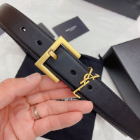 ราคา 3 0ซม เข็มขัด YSL สำหรับผู้หญิงเข็มขัดหัวเข็มขัดหนังวัวแท้พร้อมกล่องของขวัญขนาด25 32เครื่องประดับแฟชั่น (21476275659)