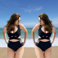 ราคา ชุดว่ายน้ำคนอ้วน Bikini ชุดว่ายน้ำ 50 85kg บิกินี่เอวสูง ทูพีช บิกินี่ บิกินี่สายฝอ สไตล์เซ็กซี่ ชุดว่ายน้ำสาวอวบ บิกินี่ชุดว่ายน้ำ (18834120117)