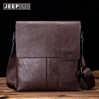 ราคา JEEP SPIRIT กระเป๋าสะพายข้างผู้ชายหนังแท้ลำลองผู้ชายกระเป๋าสะพายข้าง (19052096254)