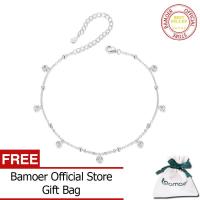 ราคา BAMOER สร้อยข้อเท้า Zirconia สร้อยข้อมือโซ่925เงินสเตอร์ลิงสำหรับผู้หญิงแหวนนิ้วเท้าขาสำหรับผู้หญิง SCT025เครื่องประดับอย่างดีสายโซ่พราว (21649875004)