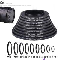 ราคา 9pcs 37 82mm Lens Step Up Filter Ring Adapter Set 37 49 52 55 58 62 67 72 77 82 mm Kit Bar Wine Tools (20187529582)