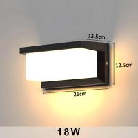 ราคา GOGEOUS ไฟติดผนัง โคมไฟติดผนัง ไฟติดผนังห้อง ไฟกิ่ง ไฟผนัง โคมไฟติดฝาผนัง 18W ไฟติดผนังภายนอก กันน้ำ IP65 ไฟผนังภายนอก โคมไฟติดผนัง led โคมไฟกิ่ง โคมไฟผนังนอก โคมไฟนอกบ้าน โคมกิ่ง ภายนอก โคมไฟนอร์ดิกต