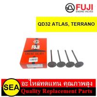 ราคา FUJI วาล์วไอดี ไอเสีย QD32 ATLAS TERRANO NISSAN จำนวนต่อกล่อง 4 วาล์ว (20998953553)
