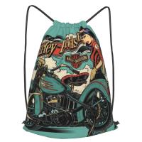 ราคา Harley Davidsons กระเป๋าเป้สะพายหลังเเบบเชือกกันน้ำกระเป๋ายิมกีฬาแฟชั่นสำหรับผู้ชายและผู้หญิง (10608966522)