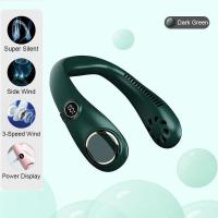 ราคา พัดลมห้อยคอ ไร้ใบพัด usb แบบพกพา พัดลมจิ๋ว 42 รูอากาศ ใบพัดลมเทอร์โบ 48 ใบ แอร์คล้องคอ พัดลมคล้องคอ2022 ขนาดเล็กลมสูง ความแรงลม 3 ระดับ เสียงไม่ดัง น้ำหนักเบาไม่เมื่อยคอ พัดลมคล้องคอ neck cooler (2152