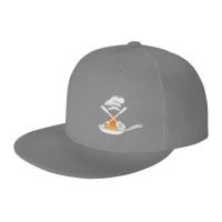 ราคา Chef Snapback Hats for Men Flat Bill Brim Hats for Women Fitted Hat Skull Hats Cool Adults Baseball Cap Black Rock Roll Caps (20798564087)