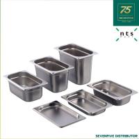 ราคา NTS GN PAN ถาดอุ่นอาหาร อ่างอุ่นอาหาร ถาดสแตนเลส GN1 4 กว้าง162 x ยาว265 มม NTS1 GN14 (7395419531)