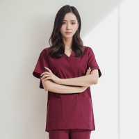 ราคา เสื้อ กางเกงสำหรับผู้หญิงแขนสั้นผ้าคอตตอนเสื้อผ้าผ่าตัดเครื่องแบบโรงพยาบาลชุดพยาบาลทั้งชุด (19051354221)