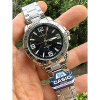 ราคา นาฬิกาผู้ชาย คาชิโอ นาฬิกาCASIO นาฬิกา sport แฟชั่น นาฬิกาข้อมือคาสิโอ้ ชาย สีดำ สายเลท ขนาด 42 มม กันน้ำ นาฬิกาของขวัญ แถมกล่อง รับปีใหม่ (21131232905)