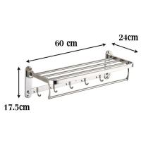 ราคา ราวแขวนห้องน้ำ ที่ตากผ้าขนหนู ราวแขวนผ้าในห้องน้ำ ราวแขวนติดผนัง ที่แขวนในห้องน้ำ ราวแขวนผ้า ผนัง ชั้นวางผ้าขนหนูพับได้ ที่แขวนผ้าขนหนู (17176546713)