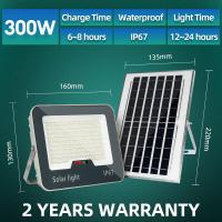 ราคา KKSKY โซล่าเซลล์1000wแท้ โซล่าเซลล์ ไฟโซล่าเซลล์ 300W 500W 2000W solar light กันน้ำ IP67 ไฟประดับสวน solar cell แสงสีขาว สว่างทั้งคืน (21449733673)