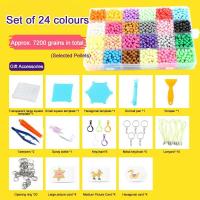 ราคา พร้อมส่ง ลูกปัดวิเศษDiy แค่ฉีดน้ำก็ติดแล้ว ลูกปัด24สี 2400ลูก พร้อมอุปกรณ์ ลูกปัดไอน้ำDiy Aquabeads (21447215306)