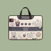 ราคา กระเป๋าใส่แล็ปท็อปสำหรับผู้หญิงผู้ชายกระเป๋าใส่โน๊ตบุ๊ค 180 เปิด ปลายการ์ตูนน่ารักขนาด 13 3นิ้ว (21645001638)