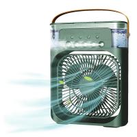 ราคา HOHOO พัดลมไอเย็น พัดลมไอน้ำ ความจุ 600 MLใส่น้ำแข็งได้ ทำความเย็น USB Air Cooler มีไฟ LED พัดลมปรับอากาศ พัดลมพกพาชาร์จ พัดลมแอร์เย็น (21605310898)