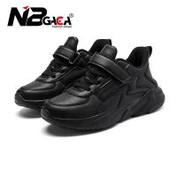 ราคา NBGAGA เด็กหญิงเด็กชายรองเท้าลำลองแฟชั่นเด็กชายรองเท้ากีฬาหนังกันน้ำรองเท้าวิ่งสีดำเด็กรองเท้าผ้าใบสีขาวขนาด28 39 (21520323929)