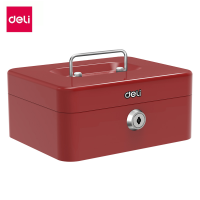ราคา Deli กล่องเหล็กเก็บเงิน เซฟนิรภัยแบบพกพา เซฟหิ้ว กล่องใส่เงิน กล่องเซฟ ขนาดเล็กกระทัดรัด มีหูหิ้ว Cash Box (21468006749)
