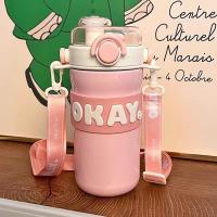 ราคา Sanrio แก้วสแตนเลส Kuromi ขวดน้ําเก็บความเย น่ารัก ของขวัญ (21416929163)