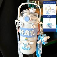 ราคา Sanrio แก้วสแตนเลส Kuromi ขวดน้ําเก็บความเย น่ารัก ของขวัญ (21416929169)