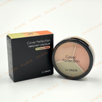 ราคา คอนซีลเลอร์ 3 หลุม The SAEM Cover Perfection Triple Pot Concealer The seam (21452622740)